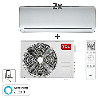 TCL Inverter-Klimasplitgerät Multi Split Duo (Kühlleistung: 1 650 W - 3 300 W, Heizleistung: 3 360 W, Raumgröße: 26 m², Passend für: 2 Räume bis jeweils 26 m²)