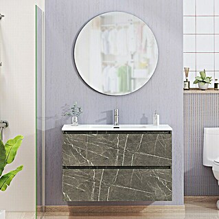 Artysan Conjunto de mueble de baño Kira (100 cm, Gris Piedra, 3 pzs.)