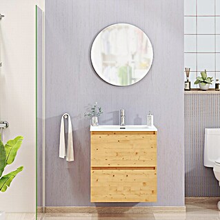 Artysan Conjunto de mueble de baño Kira (Ancho: 60 cm, Pino, 3 pzs.)
