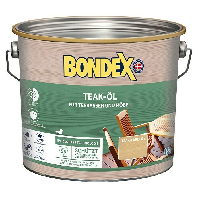 Bondex Teak-Öl (2,5 l, Farblos)