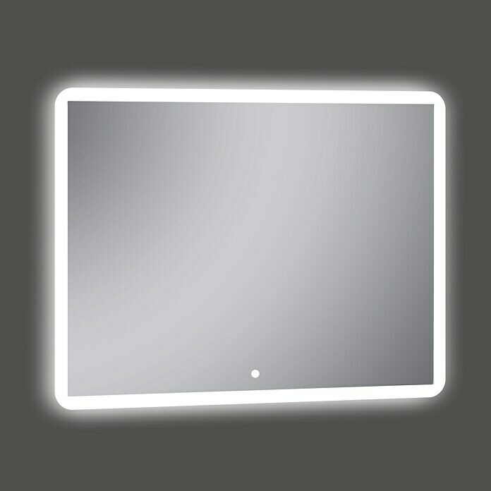 Camargue Espejo con luz LED Astro (Dimensiones (An x Al): 100 x 80 cm, Sensor antivaho)