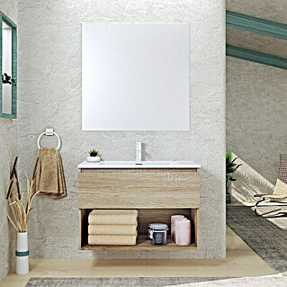Artysan Conjunto de mueble de baño Vela (Ancho: 80 cm, Natural, 3 pzs.)