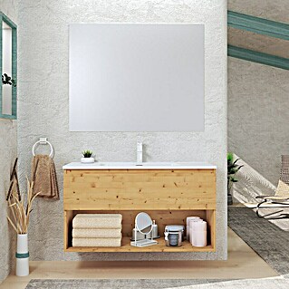 Artysan Conjunto de mueble de baño Vela (Ancho: 100 cm, Pino, 3 pzs.)