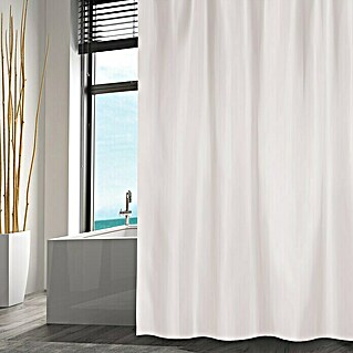 Spirella Cortina de baño textil (240 x 200 cm, Blanco)