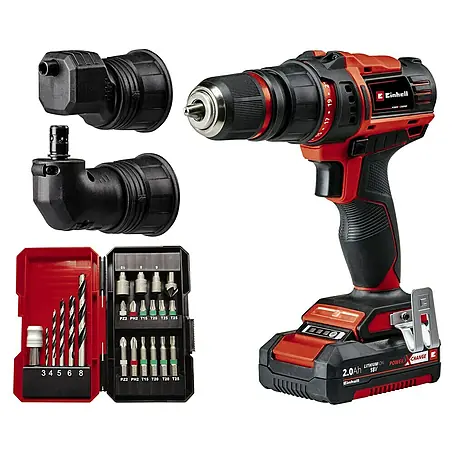 Einhell Power X-Change 18V Akku-Bohrschrauber TE-CD 18/45 3X-Li +22