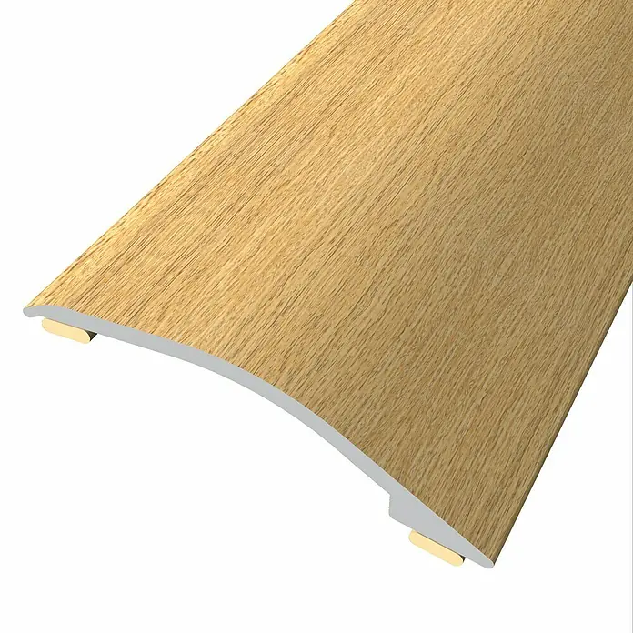 Baglinox Perfil de transición inclinado Roble Harvest - 90 cm x 38 mm - Tira de transición redondeada con aspecto de madera para un acabado de suelo limpio, ideal para laminado y parquet. La tira asegura una transición suave.