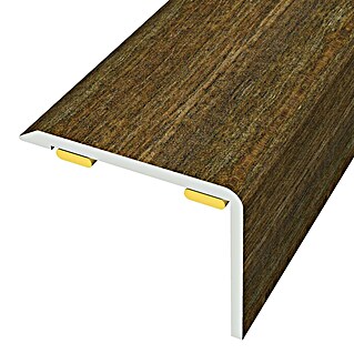 Baglinox Perfil angular Roble oscuro (L x An x Al: 135 cm x 20 mm x 25 mm, Aluminio)