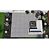 Terrassenfliese Cera 2.0 (Fortezza Diorite, 60 x 60 x 2 cm, Feinsteinzeug)