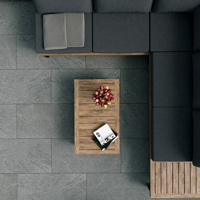 Marazzi Terrassenfliese Esterno 20T Quarzit Platinum (50 x 100 x 2 cm, Grau, Matt) | BAUHAUS