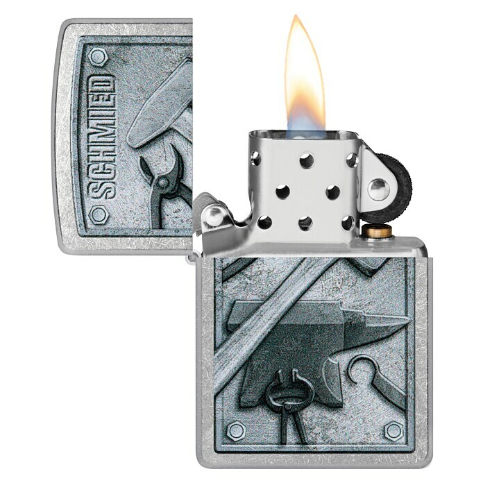 Zippo Sturmfeuerzeug Classic Street Chrome™ (Schmied) | BAUHAUS