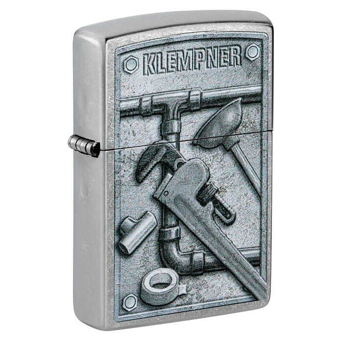 Zippo Sturmfeuerzeug Classic Street Chrome™ (Klempner, Einfarbig) | BAUHAUS