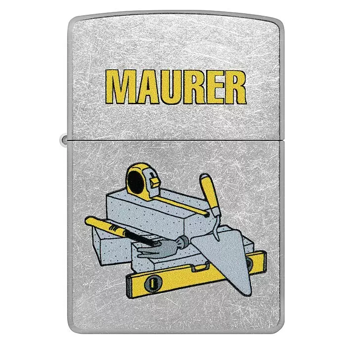 Zippo Sturmfeuerzeug Classic Street Chrome™ - Maurer - Vorderansicht