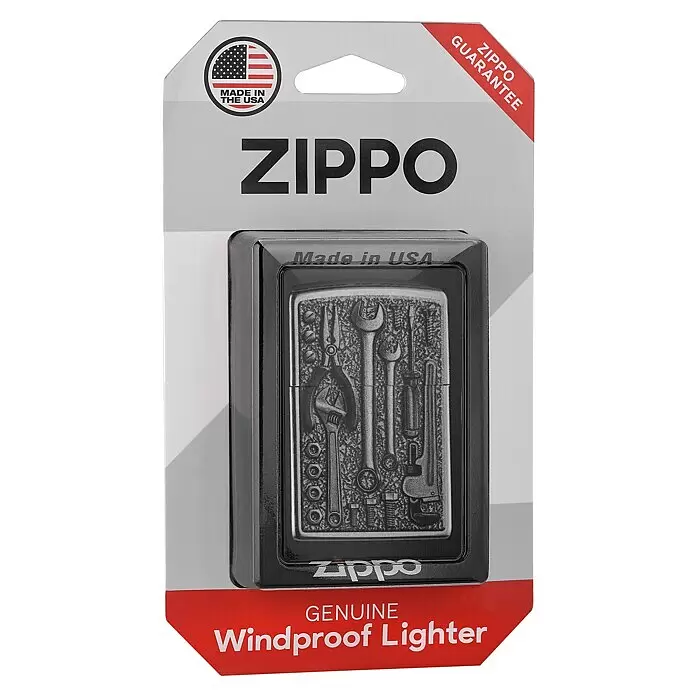 Zippo Sturmfeuerzeug Classic Street Chrome™ - Toolbox - Vorderansicht