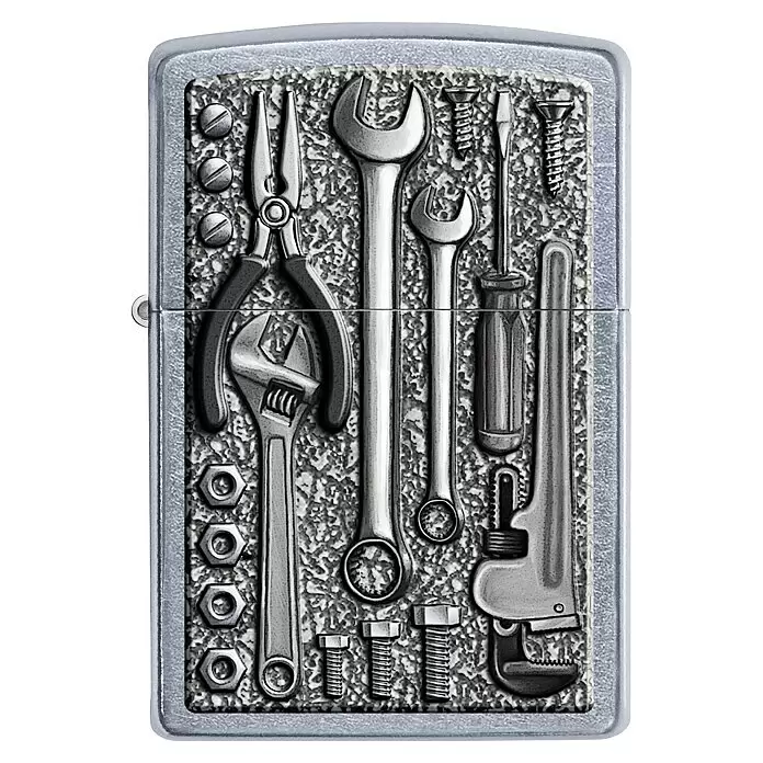 Zippo Sturmfeuerzeug Classic Street Chrome™ - Toolbox - Vorderansicht