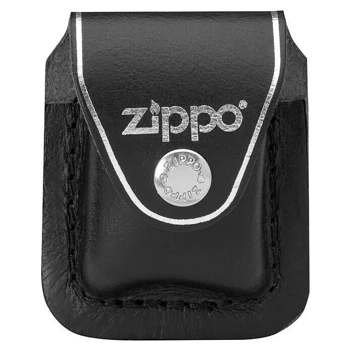 Zippo Gürteltasche - Passend für: Zippo Sturmfeuerzeuge Classic Street Chrome™, Clip, Schwarz - Vorderansicht