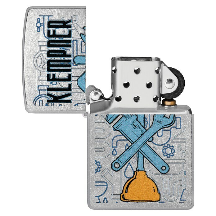 Zippo Sturmfeuerzeug Classic Street Chrome™ (Klempner, Mehrfarbig) | BAUHAUS