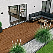 Marazzi Terrassenfliese Esterno 20T Woodliving Scuro (40 x 120 x 2 cm, Braun, Matt) | BAUHAUS