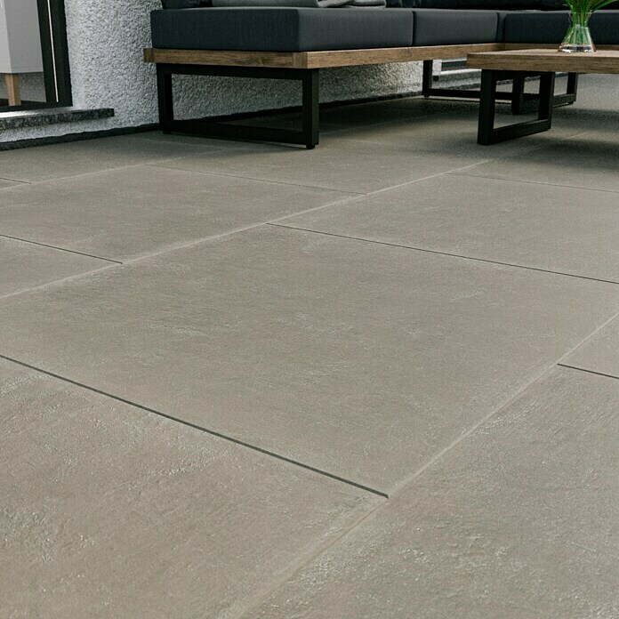 Marazzi Terrassenfliese Esterno 20T Material (80 x 80 x 2 cm, Grau, Matt) | BAUHAUS