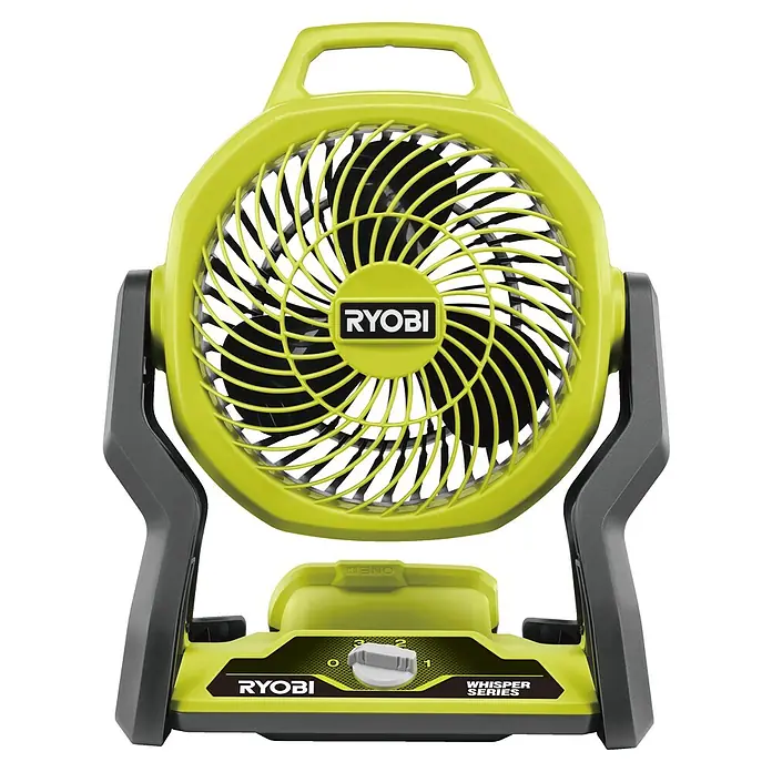 Ryobi ONE+ Akku-Ventilator RF18-0 - 18 V, Ohne Akku - Der Ryobi ONE+ Akku-Ventilator ist ein tragbares Gerät mit verstellbarem Kopf und drei Geschwindigkeitsstufen für eine flexible Luftzirkulation.