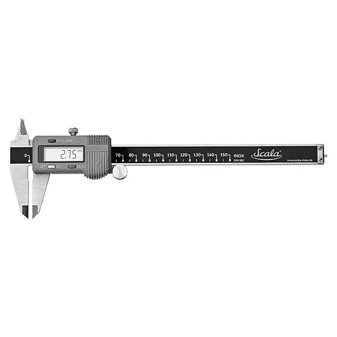 Scala Digitaler MessschieberMessbereich: 0 mm - 150 mm, Stahl rostfrei