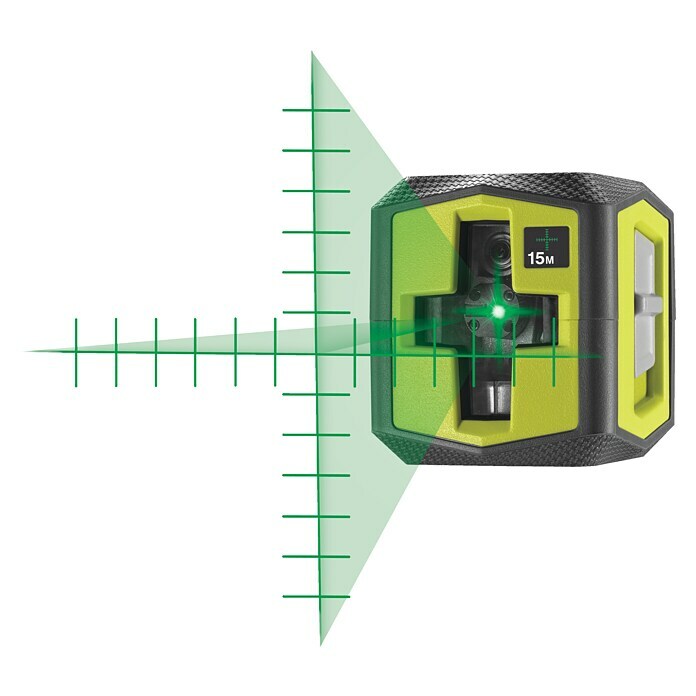 Ryobi Kreuzlinienlaser RBCLLG2 mit Skalamarkierung (Max. Arbeitsbereich: 15 m) | BAUHAUS