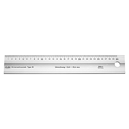 Scala Maßstab mit Tuschekante (Länge: 60 cm)