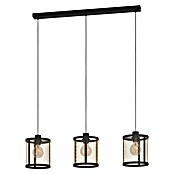 Eglo Pendelleuchte Dellow (120 W, L x B x H: 88 x 18 x 110 cm, Schwarz, Messing, E27) | BAUHAUS