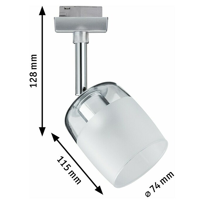 Paulmann URail Spot Blossom (1-flammig, Transparent/Satin, 10 W, Fassung: G9)