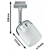 Paulmann URail Spot Blossom (1-flammig, Transparent/Satin, 10 W, Fassung: G9)