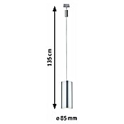 Paulmann URail Lámpara colgante LED Barrel (1 luz, 6 W, Color de luz: Blanco cálido, Altura: 135 cm)