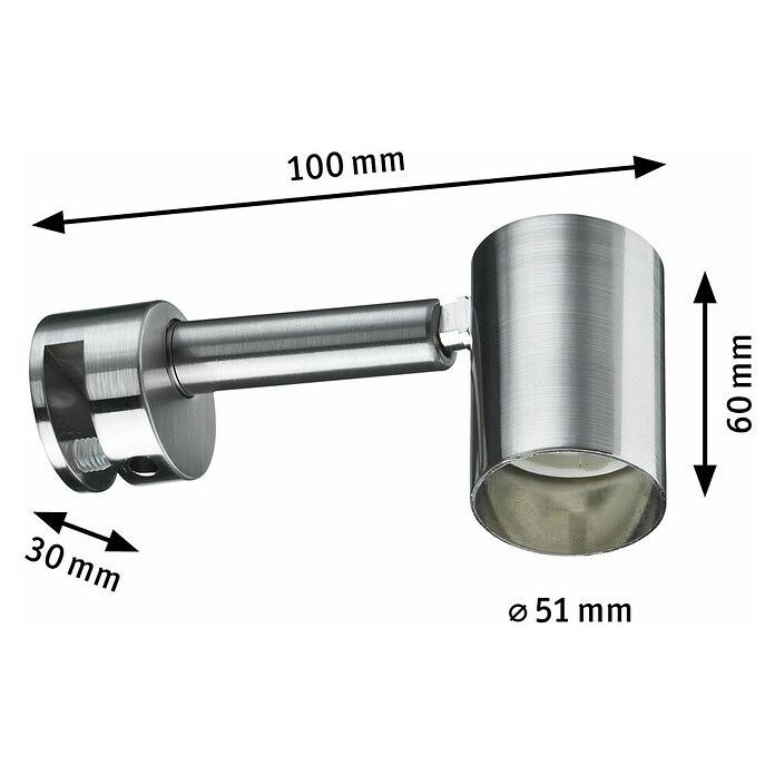 Paulmann Galeria Aplique LED para espejo  (5,3 W, 230 V)