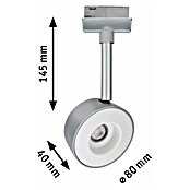 Paulmann URail Foco LED para riel Pellet (4 W, Color de luz: Blanco cálido)