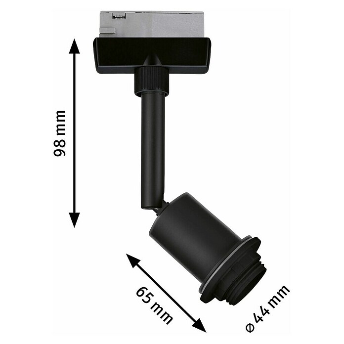 Paulmann URail LED-Spot DecoSystems (Lampenfassung: E14, Farbe: Schwarz) | BAUHAUS