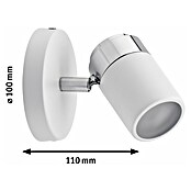 Paulmann Foco de una luz (10 W, Blanco/Cromado, L x An x Al: 10 x 10 x 11 cm, 1 luz)
