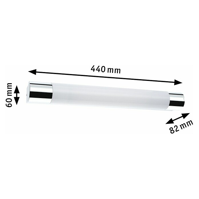 Paulmann LED svjetiljka za ogledala (7,5 W, Bijelo / krom, D x Š x V: 8,2 x 44 x 6 cm)