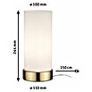 Paulmann Lámpara de sobremesa (20 W, Latón, Altura: 24,4 mm)