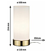 Paulmann Lámpara de sobremesa (20 W, Latón, Altura: 24,4 mm)