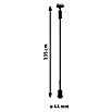 Paulmann URail Lámpara colgante DecoSystems (E14, Altura: 135 cm, Negro) | BAUHAUS