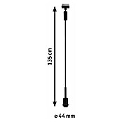 Paulmann URail Lámpara colgante DecoSystems (20 W, Altura: 135 cm, Negro) | BAUHAUS
