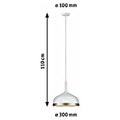 Paulmann Neordic Viseća svjetiljka (20 W, Bijelo / zlatno, Visina: 110 cm)