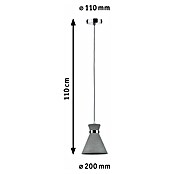 Paulmann Viseća svjetiljka (20 W, Krom, Visina: 110 cm)