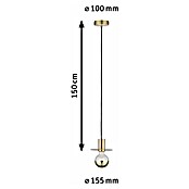 Paulmann Pendelleuchte Stian (20 W, Messing, Höhe: 150 cm)