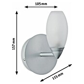 Paulmann Zidna svjetiljka (28 W, Krom, D x Š x V: 11,5 x 10,5 x 15,7 cm)