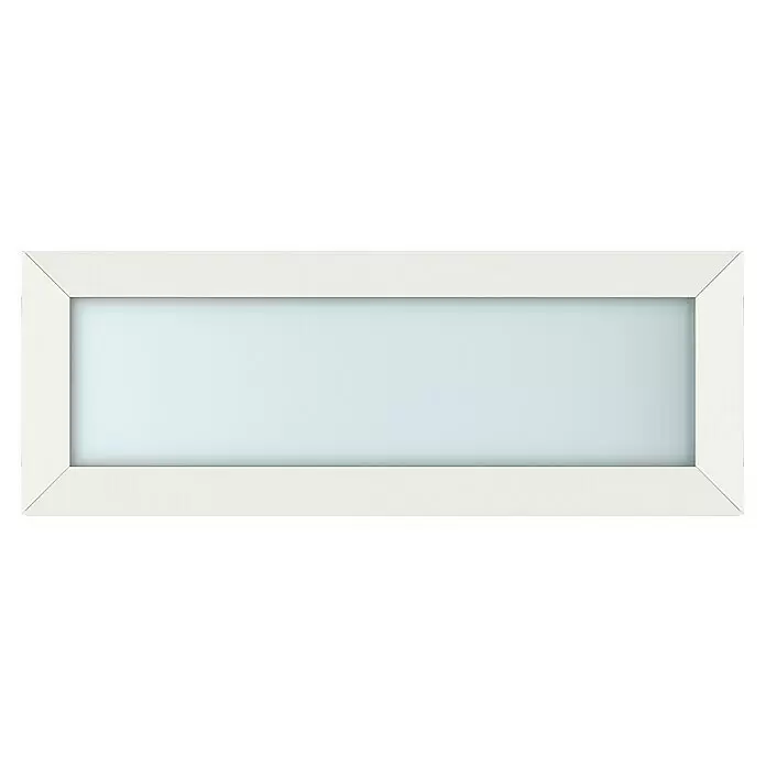 Gerda Oberlicht Altus Kyoto - 110 x 40 cm, Verkehrsweiß, Sandgestrahlt - Vorderansicht
