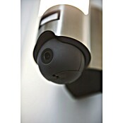 Lutec Aplique exterior LED con cámara (18 W, 140 x 76 x 334 mm, Plateado, IP44) | BAUHAUS
