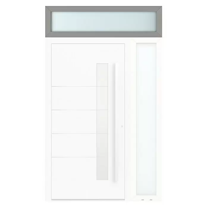 Gerda Oberlicht Altus Kyoto - 150 x 40 cm, Staubgrau, Sandgestrahlt - Vorderansicht