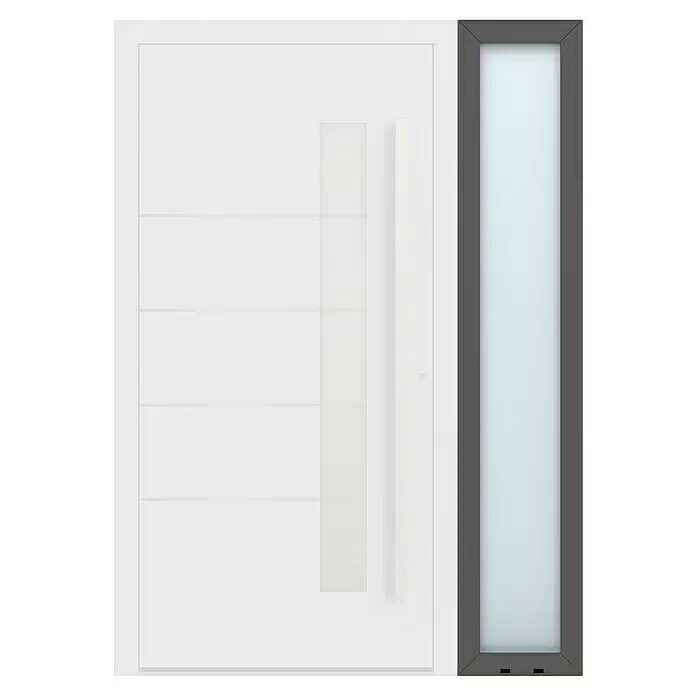Gerda Seitenteil Altus Kyoto - 40 x 210 cm, Anthrazitgrau, Sandgestrahlt - Vorderansicht