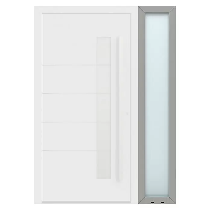 Gerda Seitenteil Altus Kyoto - 40 x 210 cm, Staubgrau, Sandgestrahlt - Vorderansicht