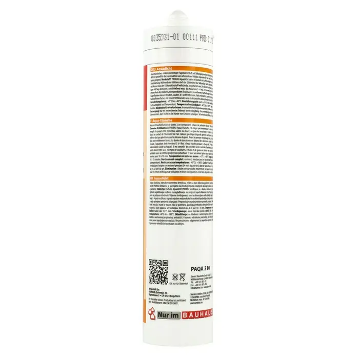 Probau Aquadicht - 310 ml - Das PROBAU Aquadicht ist ein Dichtstoff zur Konstruktion von rahmenlosen Glasaquarien und ist im BAUHAUS erhältlich.
