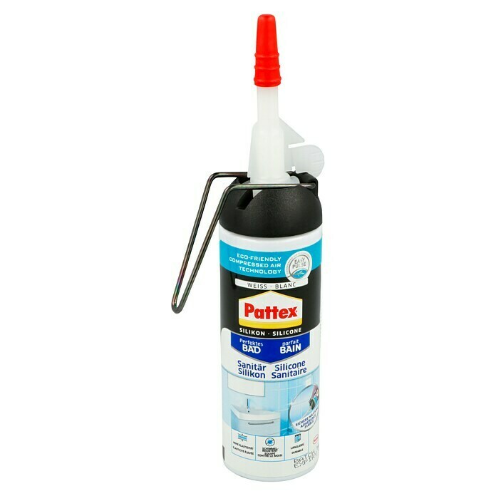 Pattex Sanitär-Silikon Dusche&Bad (Weiß, 100 ml, Gebrauchsfertig)
